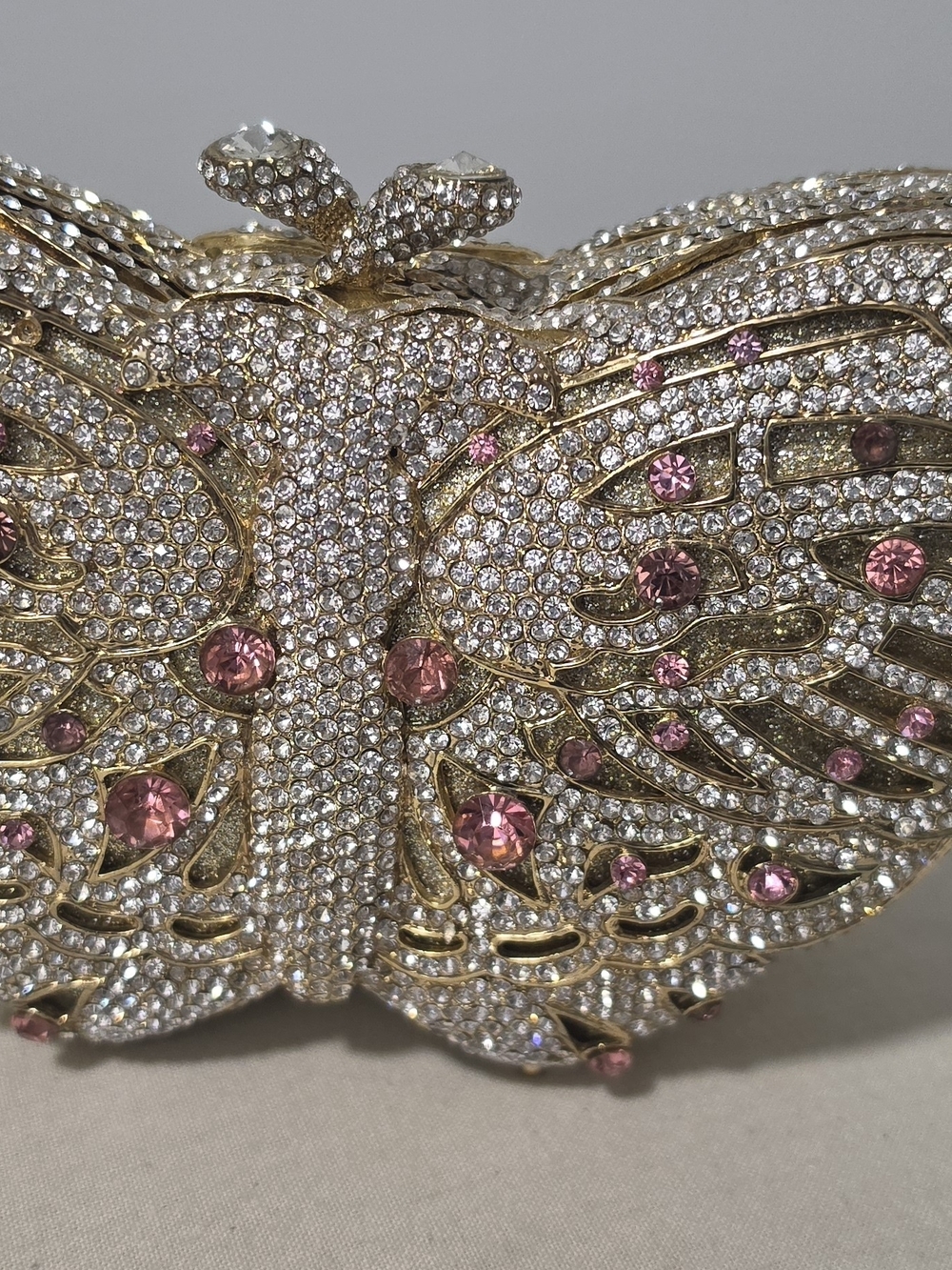 Butterfly Swaroski Crystal - Evening Clutch - Picture 4 of 12